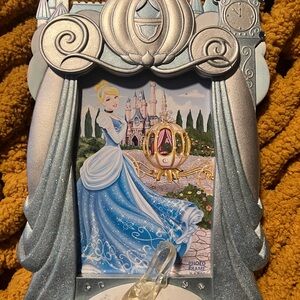 Disney Cinderella Carriage Photo Frame - Silver and Blue